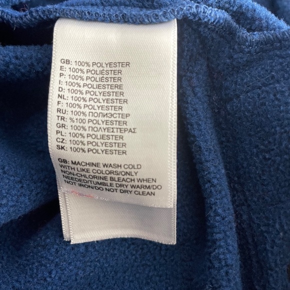 BEAUTIFUL BLUE The North Face Stitch Coat Top Pullover with Snaps Size Small - Picture 3 of 4